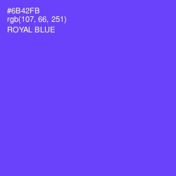 #6B42FB - Royal Blue Color Image